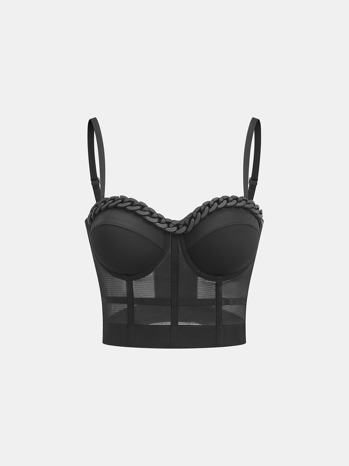 Zincirli Askılı İskeletli Korse Üst