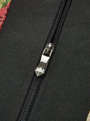 Çiçek Desenli Arka Fermarlı Korse Üst