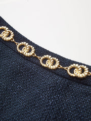 Altın Zincirli Kemerli Etek