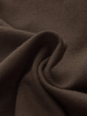 Asimetrik Kırışık Uzun Kollu Tişört