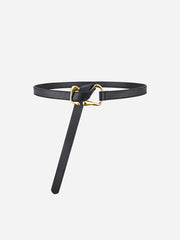 Altın Tokalı Düğüm Detaylı Kemer