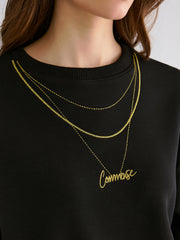 Altın Zincir Nakışlı Kazak