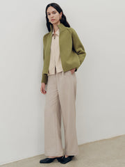 Kapüşonlu Fermuarlı Triko Hırka